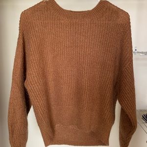 Tan knitted sweater